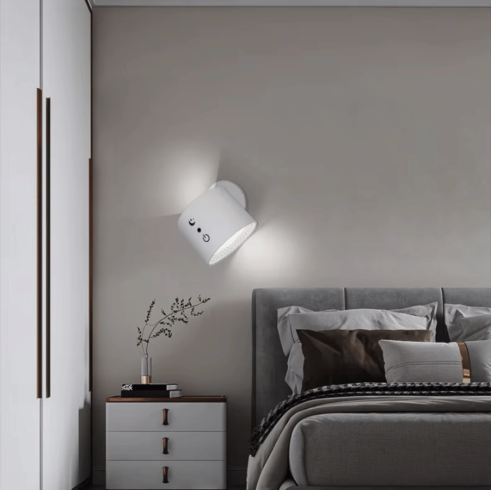 KAELIS - Applique Murale Chambre, LED rotative, pratique pour une tête de lit lumineuse