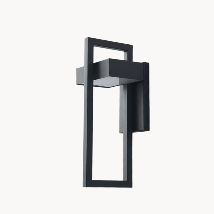 ALVYN - Applique murale extérieure LED étanche IP65, design géométrique moderne pour jardin et entrée