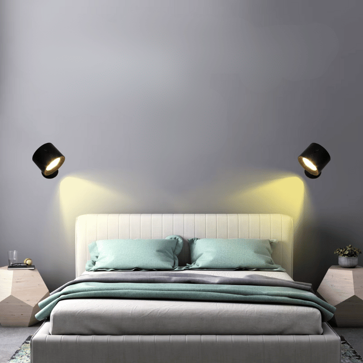 KAELIS - Applique Murale Chambre, LED rotative, pratique pour une tête de lit lumineuse