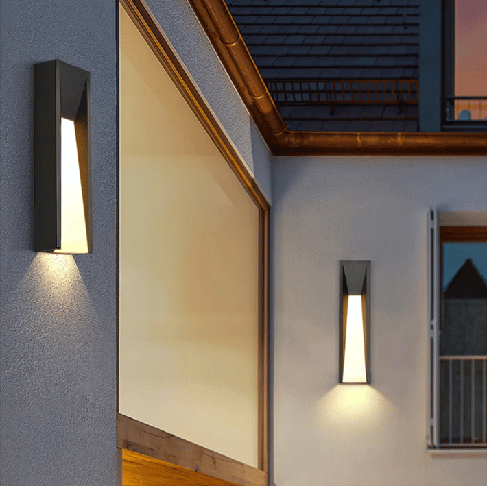 CALEM - Applique murale extérieure LED étanche IP65, style minimaliste pour façades, terrasses et jardins