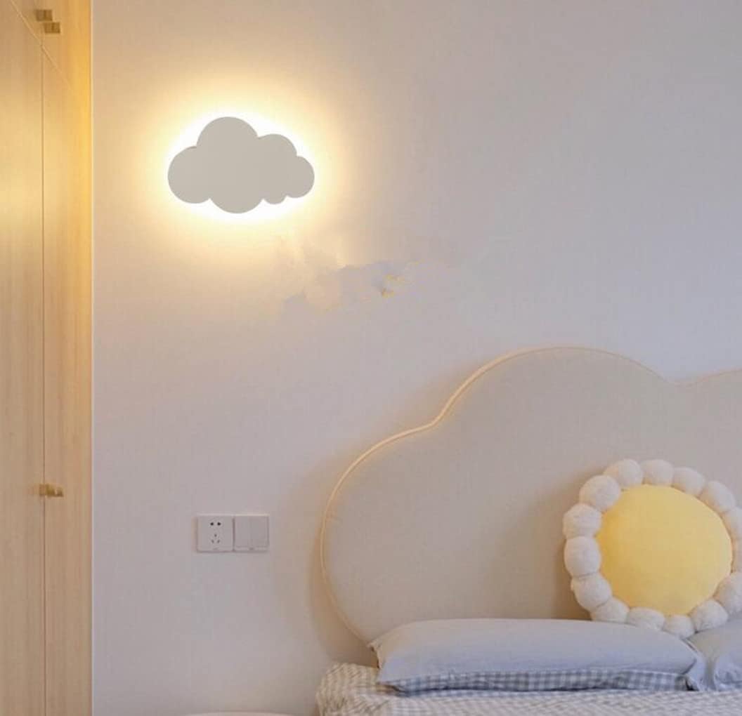 MELIS - Applique Murale Chambre, LED nuage au style doux et moderne, éclairage apaisant et chaleureux