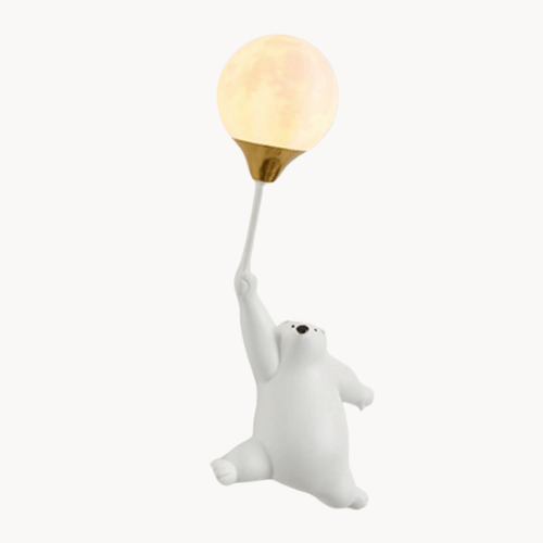 ORSALIS - Applique murale Chambre Enfant en forme d'ours suspendue, lumière douce LED, design ludique et décoratif