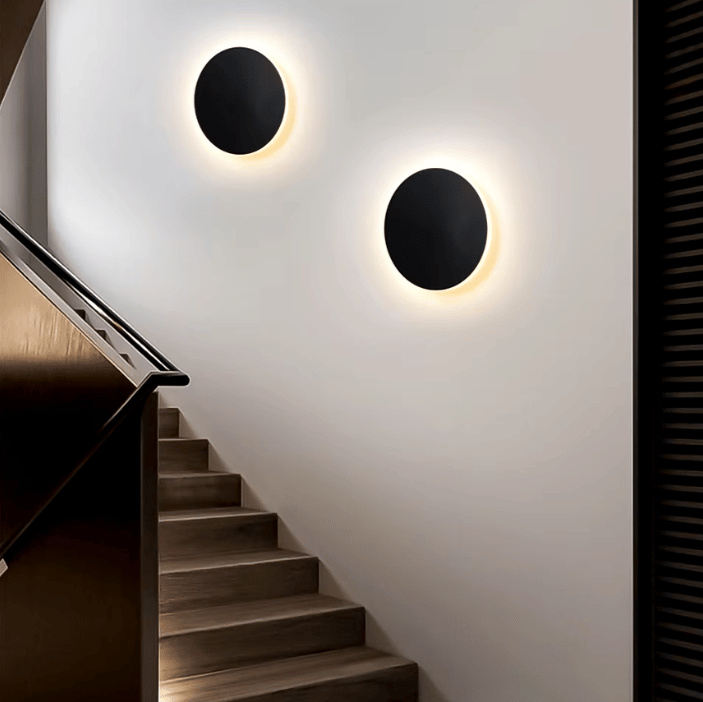 SYLYRTH - Applique Murale Salon, Cuisine et Escalier, éclairage LED en halo, design minimaliste