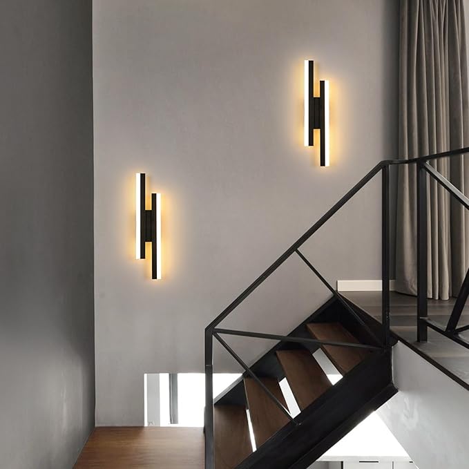 NEXORION - Applique Murale Salon et Escalier, LED Minimaliste, Éclairage à Double Faisceau