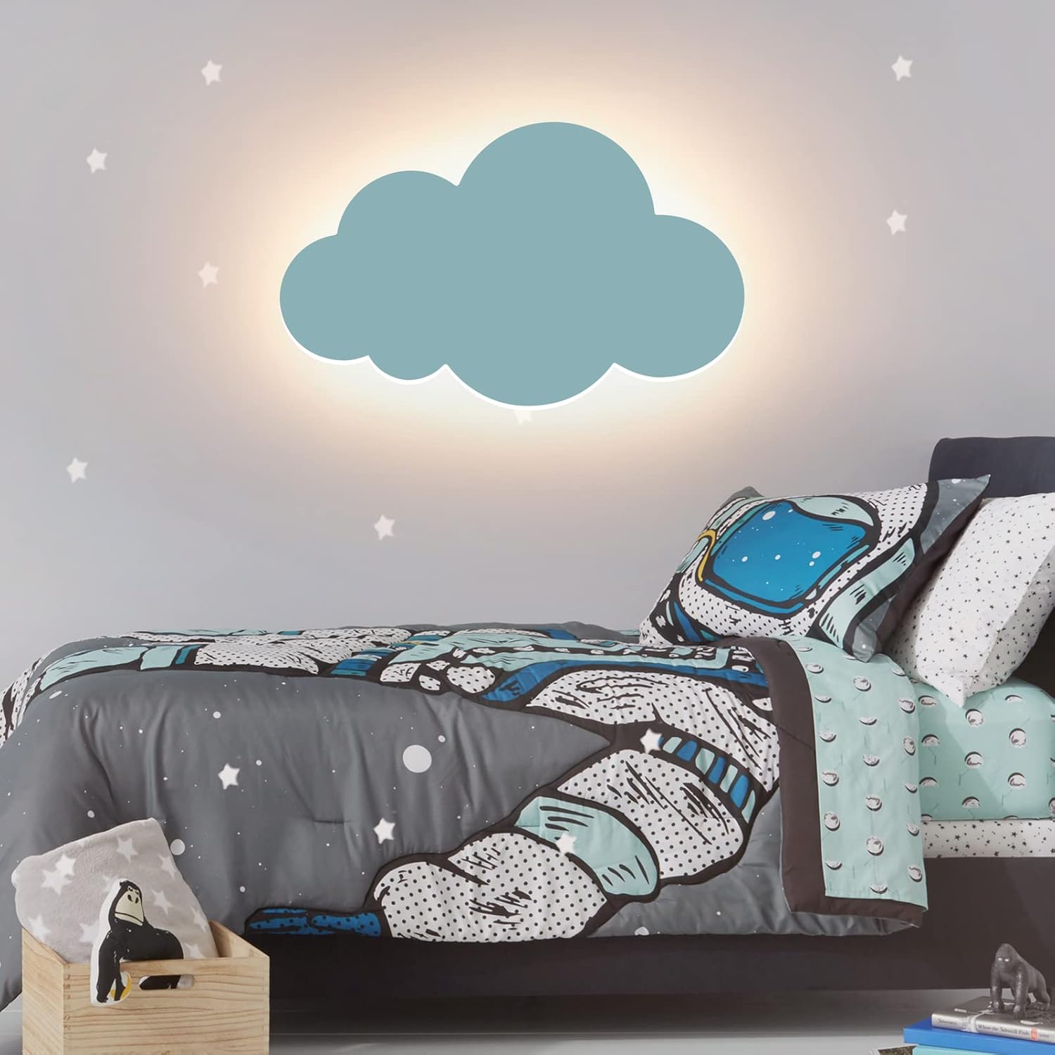 MELIS - Applique Murale Chambre, LED nuage au style doux et moderne, éclairage apaisant et chaleureux