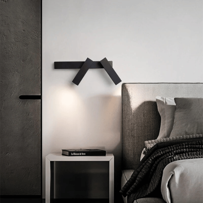 DIOLYS - Applique Murale Chambre, LED minimaliste double, idéale pour éclairer une tête de lit