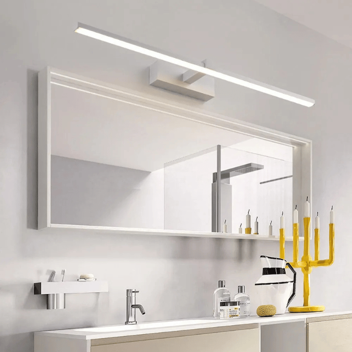 ELYSTRIS - Applique murale LED étanche IP54, longue et horizontale, éclairage pour salle de bain