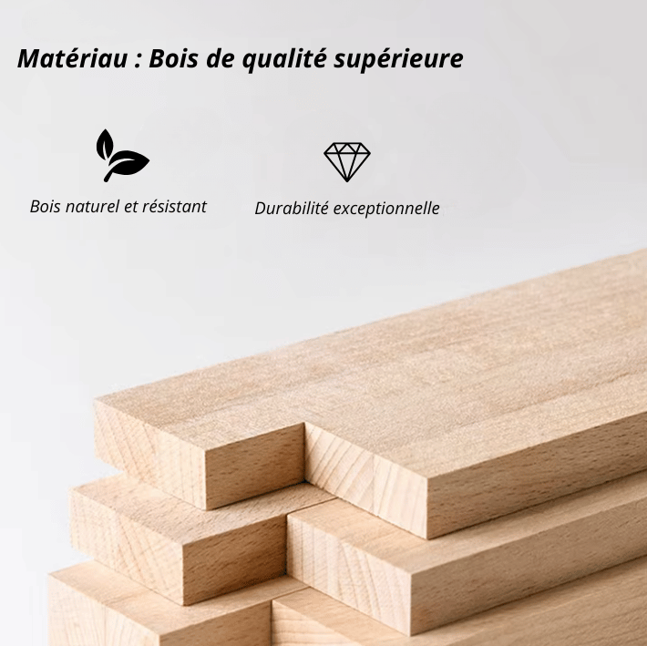 DYPHORA - Applique Murale Chambre zen en bois naturel minimaliste pour tête de lit apaisante