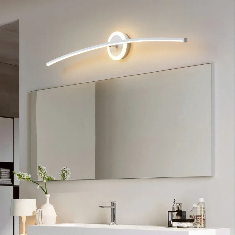 ARCYNIS - Applique murale LED étanche IP54, style contemporain et raffiné pour salle de bain, éclairage sophistiqué pour miroir