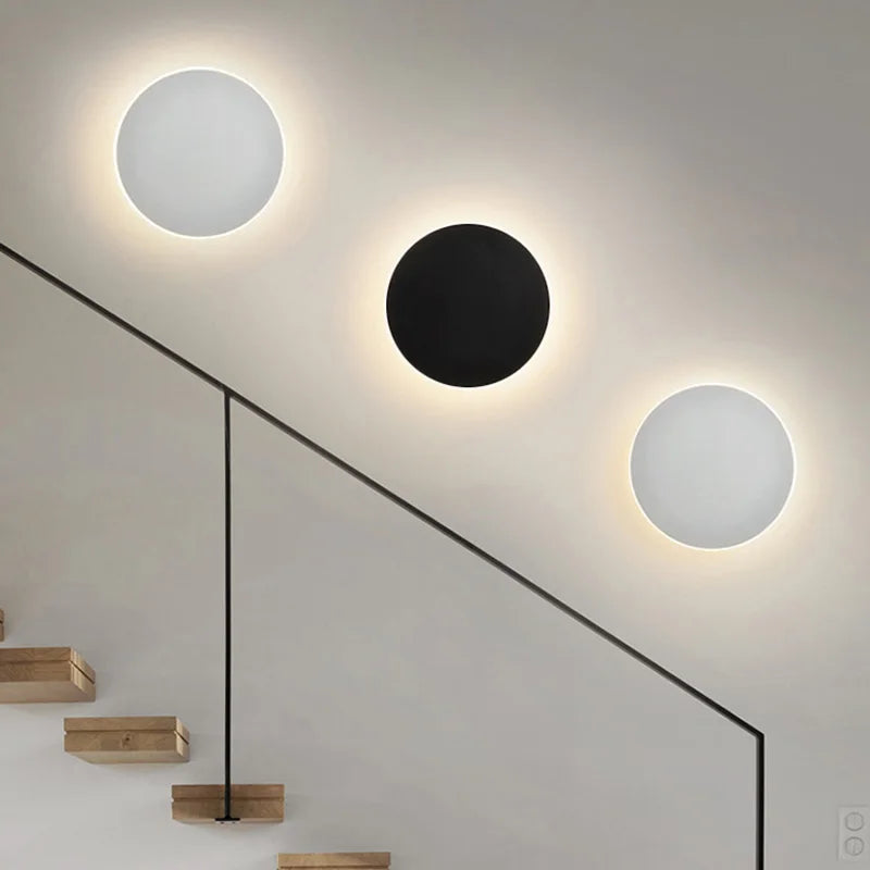 SYLYRTH - Applique Murale Salon, Cuisine et Escalier, éclairage LED en halo, design minimaliste