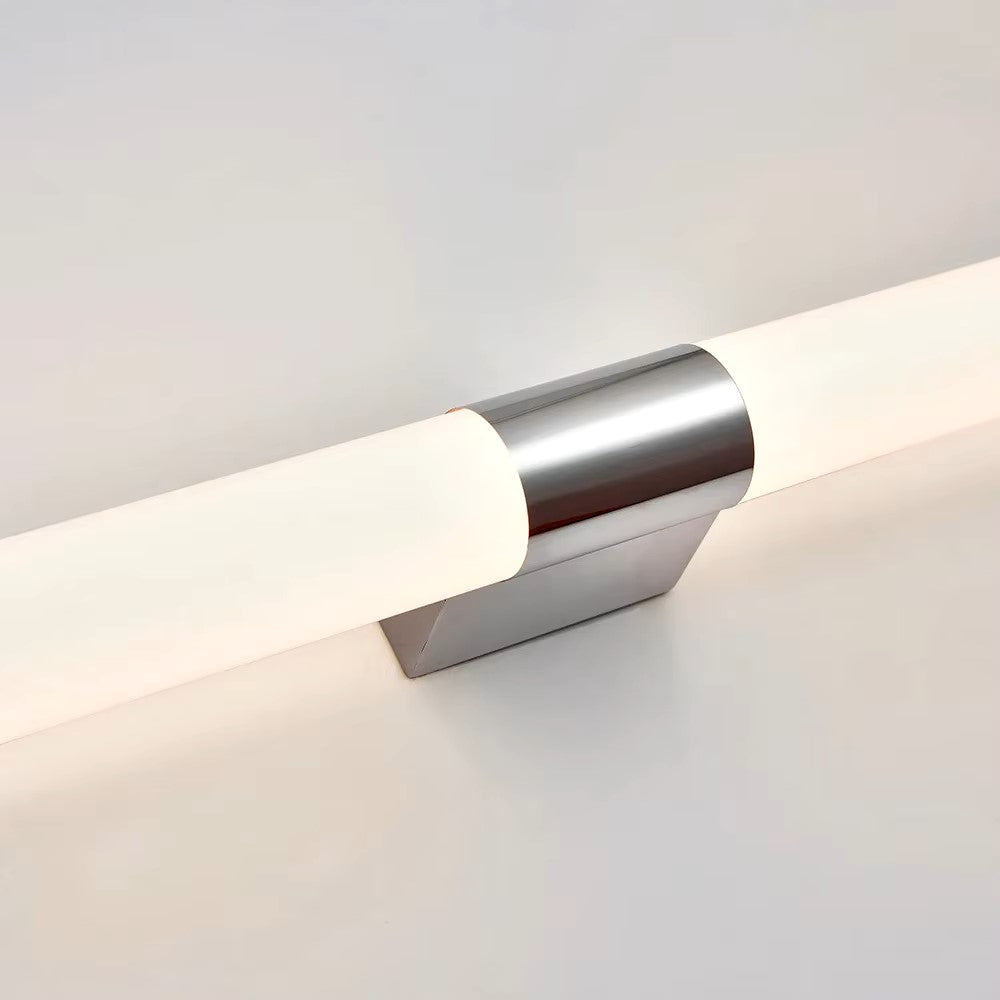 AQUORIS - Applique murale LED étanche IP54, horizontale chromée, éclairage moderne pour salle de bain