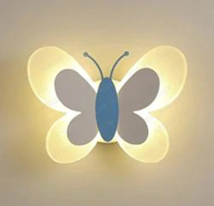 CHRYSALITH - Applique Murale Chambre Enfant, lumineuse en forme de papillon LED, éclairage enchanteur et féérique