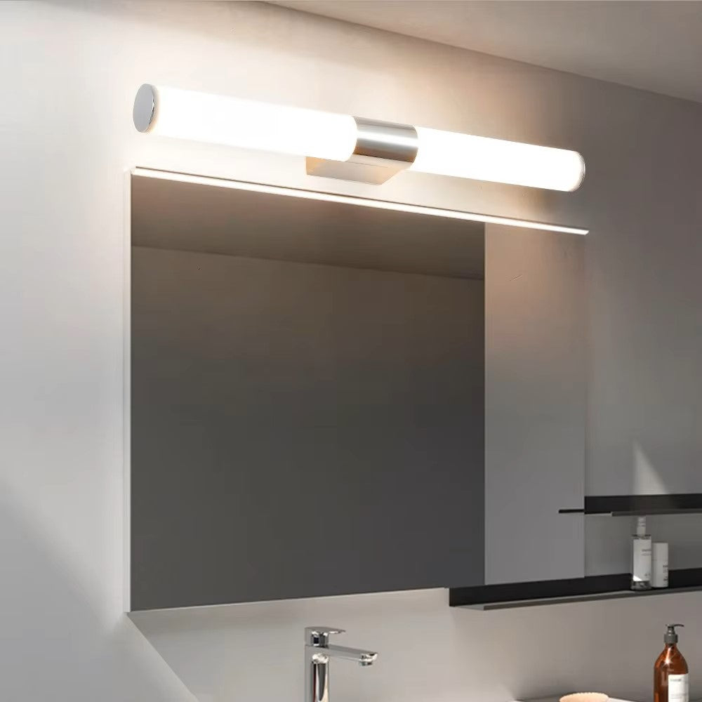 AQUORIS - Applique murale LED étanche IP54, horizontale chromée, éclairage moderne pour salle de bain