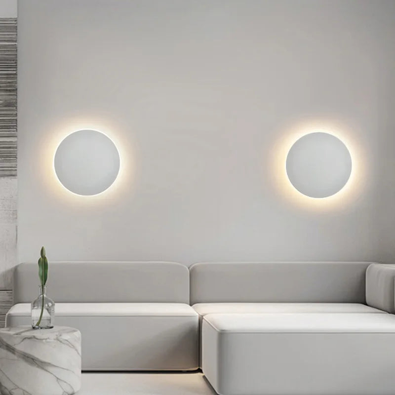 SYLYRTH - Applique Murale Salon, Cuisine et Escalier, éclairage LED en halo, design minimaliste