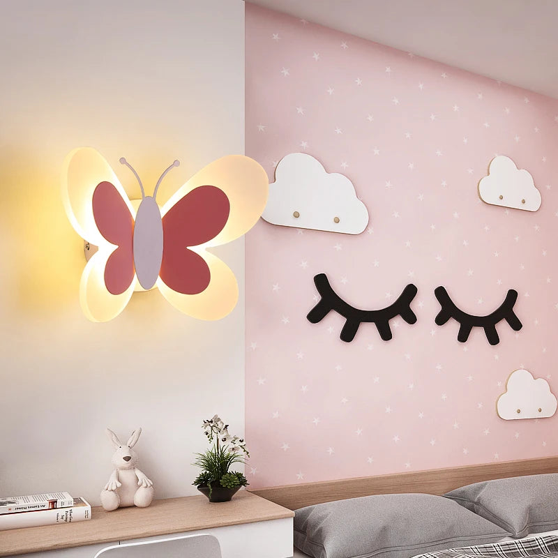 CHRYSALITH - Applique Murale Chambre Enfant, lumineuse en forme de papillon LED, éclairage enchanteur et féérique