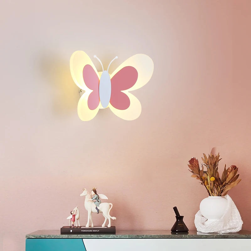 CHRYSALITH - Applique Murale Chambre Enfant, lumineuse en forme de papillon LED, éclairage enchanteur et féérique