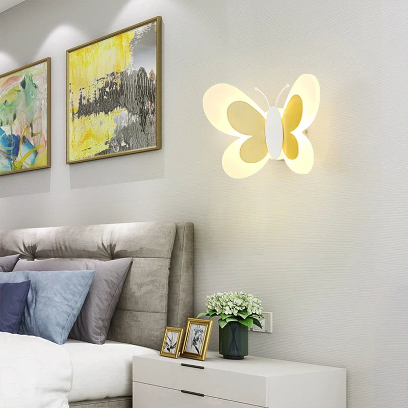 CHRYSALITH - Applique Murale Chambre Enfant, lumineuse en forme de papillon LED, éclairage enchanteur et féérique