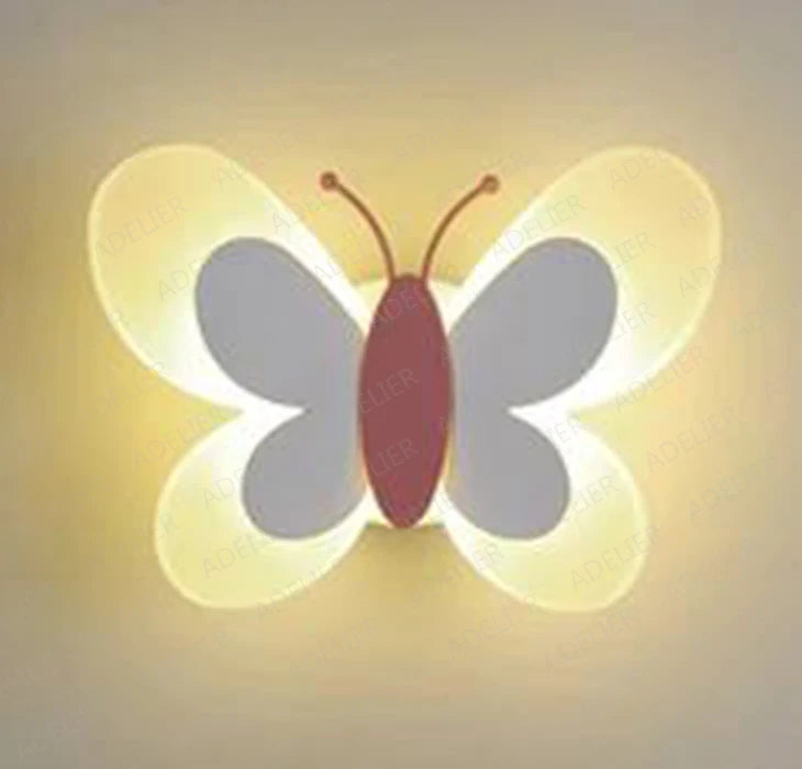 CHRYSALITH - Applique Murale Chambre Enfant, lumineuse en forme de papillon LED, éclairage enchanteur et féérique