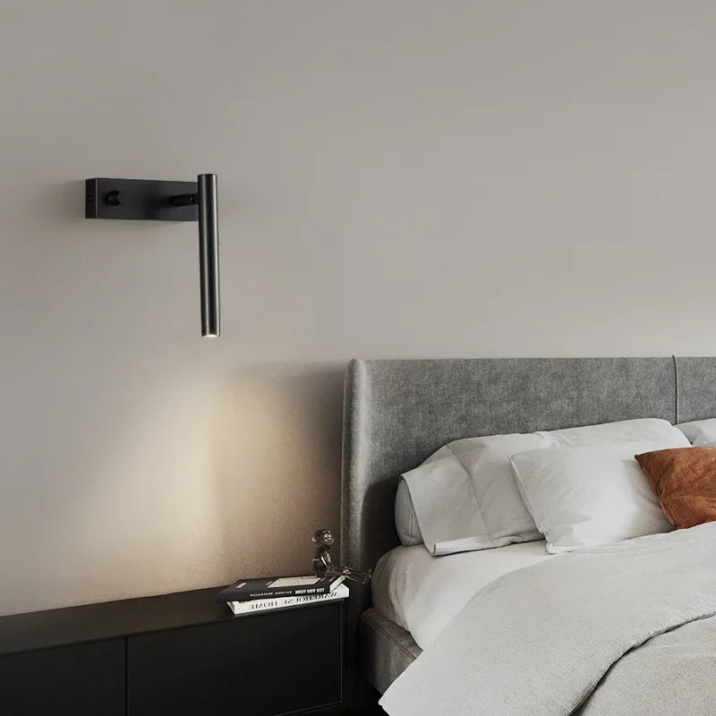 AURELIOS - Applique Murale Chambre, LED orientable en laiton pour tête de lit moderne et fonctionnelle