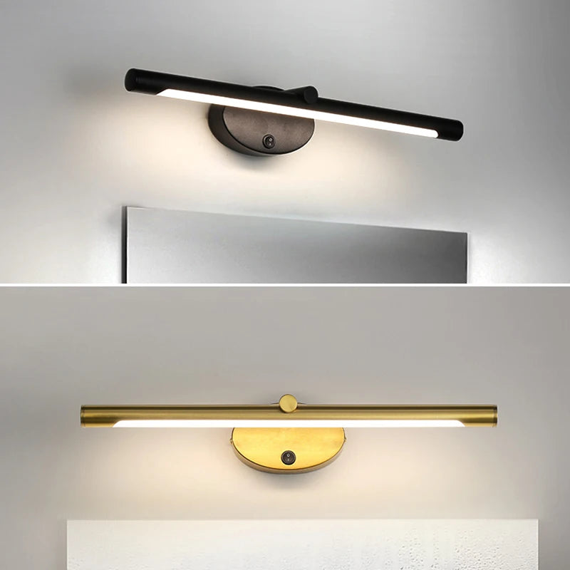 ARIVION - Applique murale LED étanche IP54, longue et mince, éclairage élégant pour salle de bain