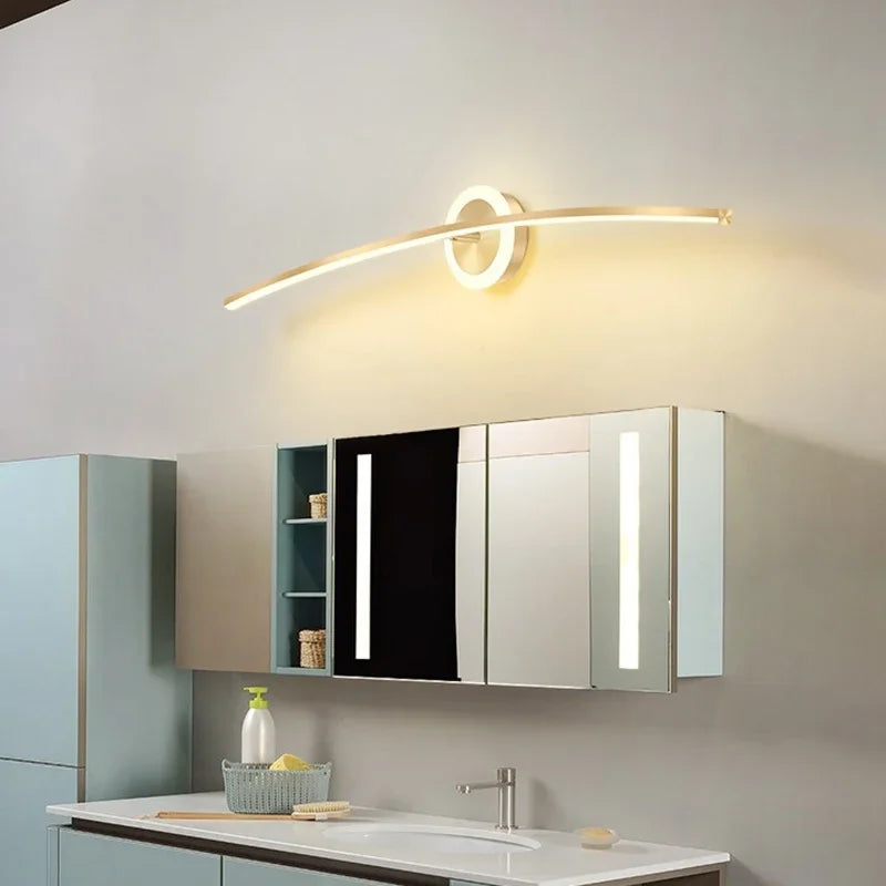 ARCYNIS - Applique murale LED étanche IP54, style contemporain et raffiné pour salle de bain, éclairage sophistiqué pour miroir